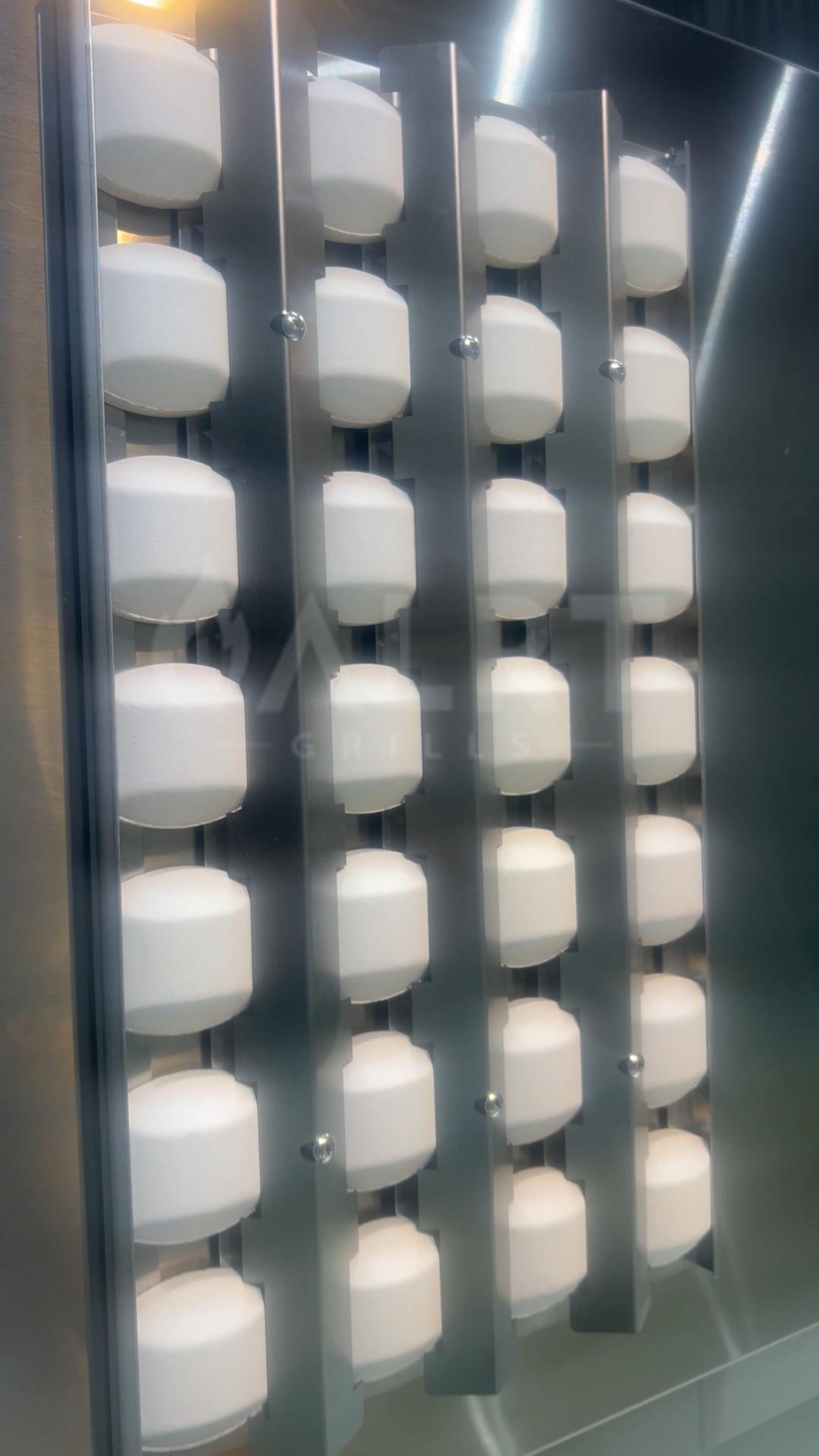 Maximum commercial-grade spherical ceramic briquettes