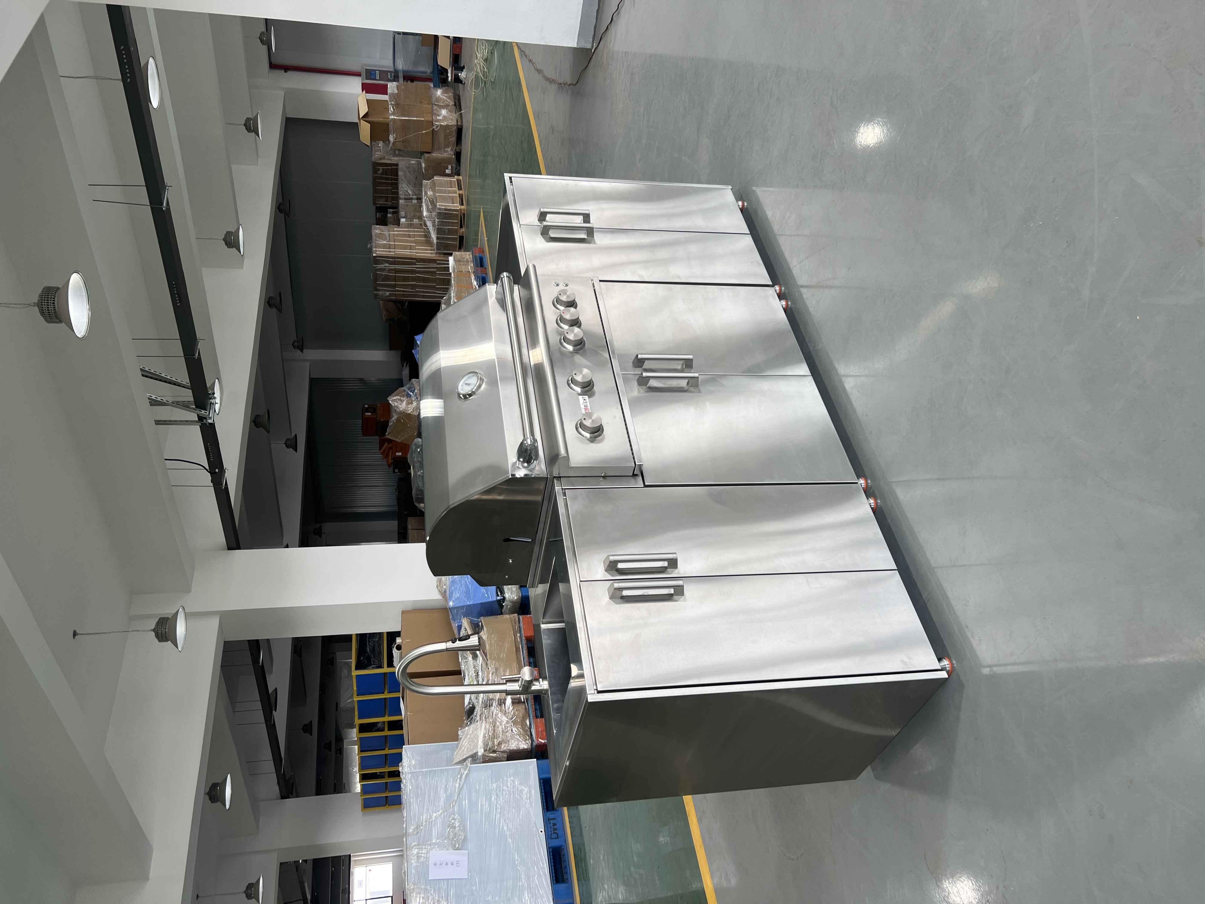 304 Stainless Steel Three-Module Outdoor Kitchen